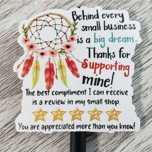 8/$20 1.5" Thank You Stickers 50ct Labels Dream Catcher Design